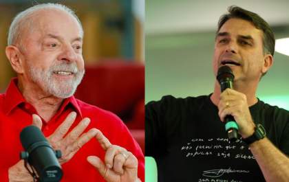 Lula tem 44% e Flávio Bolsonaro 45% em simulação de 2º turno, aponta pesquisa