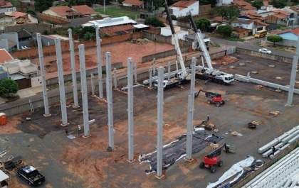 Assembleia de Deus inicia montagem de pré-moldados do Complexo ADTL em Três Lagoas