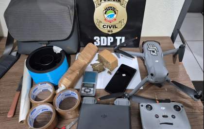 Polícia Civil prende foragido com drogas e drone em Três Lagoas