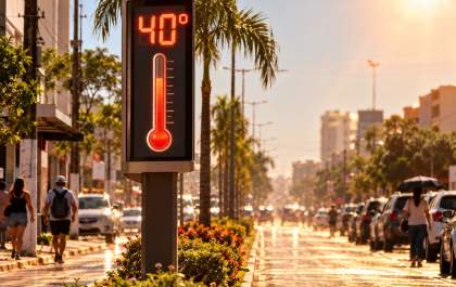 Calor pode passar dos 40°C em Três Lagoas; veja cuidados essenciais