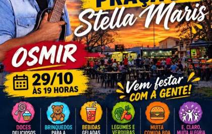 Praça do Stella Maris recebe edição especial da feira de terça com música ao vivo