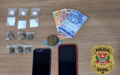 Dupla é presa por tráfico de drogas em rancho em Buritama