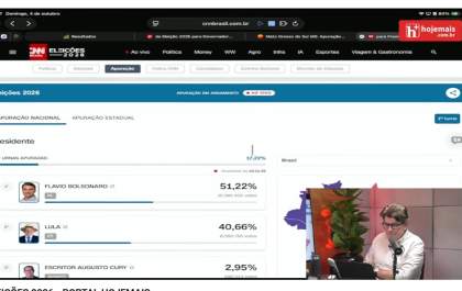 Acompanhe ao vivo a apuração das Eleições 2026&nbsp;