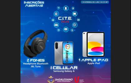 Headphones JBL, Galaxy A e iPad: Congresso sorteia prêmios para quem garantir o certificado de 40h