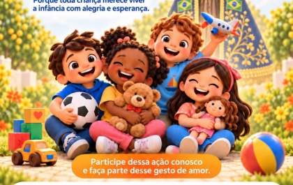Projeto Partilhar promove ação de Dia das Crianças e arrecada brinquedos e doações em Três Lagoas
