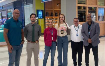 Polícia Civil de Araçatuba troca informações sobre segurança com direção de shopping