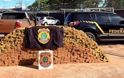 PF apreende 1,8 tonelada de maconha em Três Lagoas