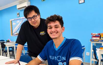 Aluno do Kumon Andradina destaca importância do método para seu desempenho escolar