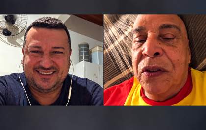 Edgard Júnior relembra encontro virtual com Benito di Paula durante a pandemia: um print imortalizou aquele momento