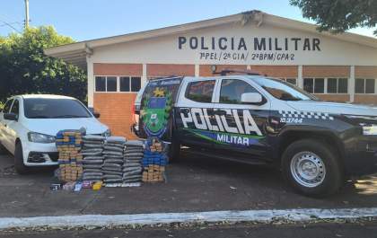 2º Pelotão da PM de Brasilândia apreende 3 toneladas de drogas e R$ 4 milhões em contrabando entre janeiro e outubro