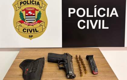 Homem é preso com pistola pela Polícia Civil em Araçatuba