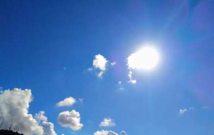 Sol aparece entre nuvens e temperatura chega a 27°C em TL