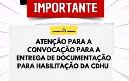CDHU convoca seis famílias para habilitação habitacional em Mirandópolis