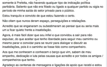 Diógenes diz que já havia decidido deixar o PMDB por falta de espaço e perseguições