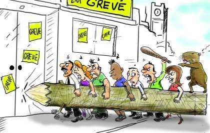 Confira a charge sobre a greve dos bancos