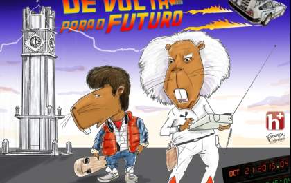 Charge: De volta para o futuro; chegamos em 2015