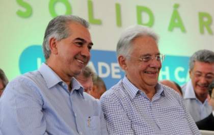 Reinaldo Azambuja e FHC lançam Rede Solidária falando em resgate da dignidade humana