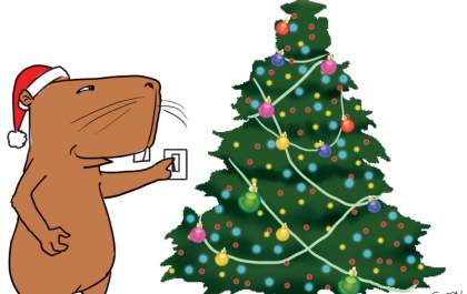 Capitu ansiosa para o Natal