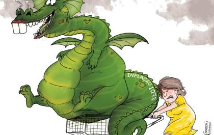Inflação: charge do dia
