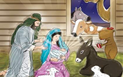 Capitu feliz com Jesus