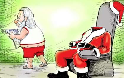 Papai Noel desempregado