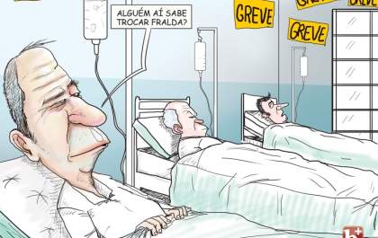 Cadê os funcionários do hospital?