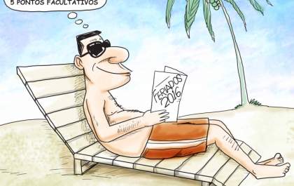 De férias pensando nos feriados