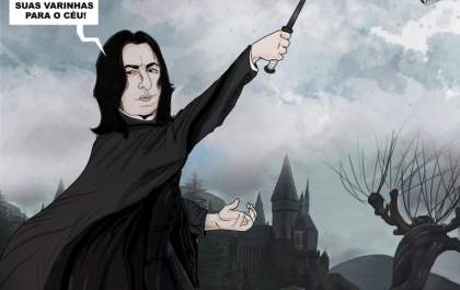 Snape - Apontem suas varinhas para o céu!