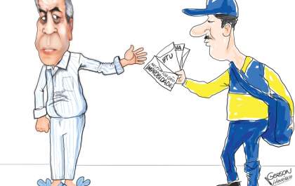 Confira mais uma charge publicada na edição de sábado do jornal Hojemais