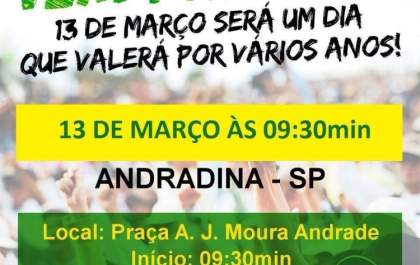 Redes sociais já organizam protestos também em Andradina