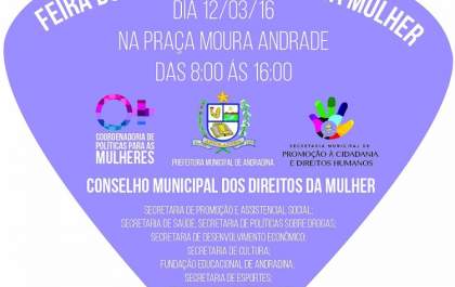 Feira do Dia Internacional da Mulher do Governo de Andradina acontece neste sábado