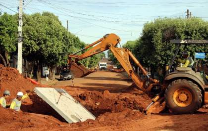 Chegam próxima da metade as obras de galeria da Bacia da Bandeirantes do PAC2