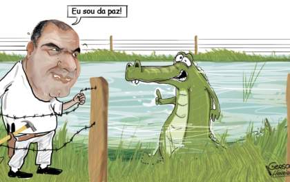 Charge - Cercamento da Lagoa Maior