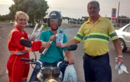 Maio Amarelo: Penápolis recebeu ação para Motociclistas