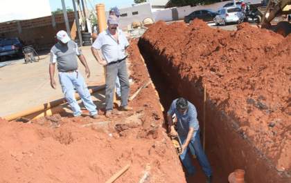 Prefeitura de Brasilândia realiza obra na rede de esgoto do Jardim Camargo