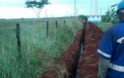 Águas de Andradina interliga reservatórios na cidade