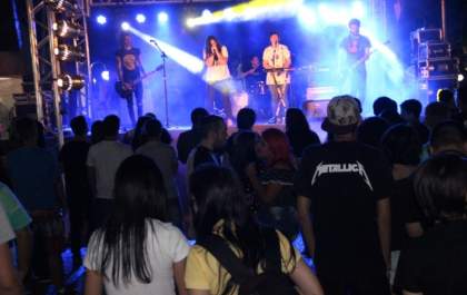 Praça teve rock em show graças à parceria da prefeitura com Circuito