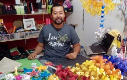 Os origamis de Lincoln Nakano já são sucesso em todo o Brasil