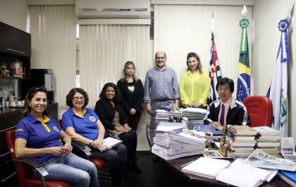 Jamil recebe representantes do Lions para a 3ª Campanha Passos que Salvam em Andradina