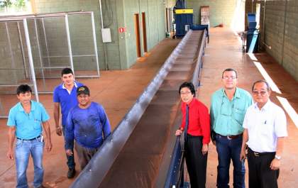 Jamil acompanha instalação de equipamentos no Centro de Triagem de Resíduos Sólidos