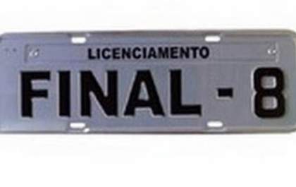 Licenciamento: última semana para veículos com placa final 8
