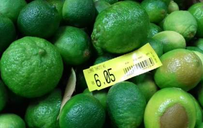 Limão sobe de preço por causa da baixa produtividade
