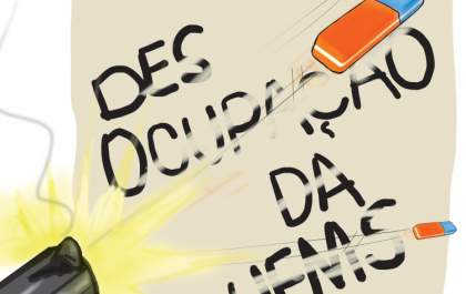 Charge: Fim da ocupação na UFMS
