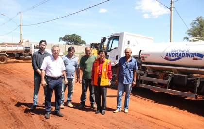 Jamil acompanha nova fase de pavimentação do Parque Empresarial I