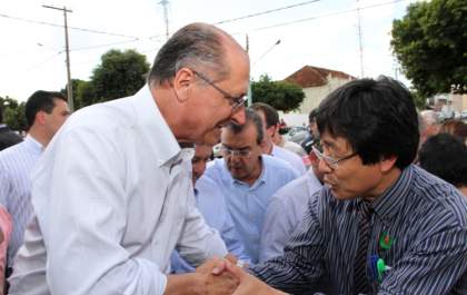 Prefeito Jamil reforça pleitos durante visita de Alckmin à região