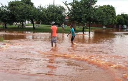 Nova Independência sofre com temporal