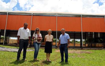 Quadra poliesportiva de Planalto está quase pronta