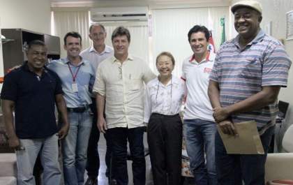 Tamiko recebe representantes do Sesi e conversam sobre o Atleta do Futuro
