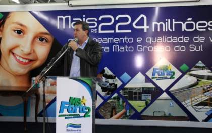 Eduardo Rocha destaca trabalho em equipe em lançamento de pacote de obras da Sanesul