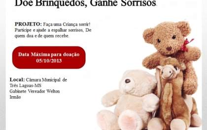 Welton Irmão organiza campanha de arrecadação de brinquedos